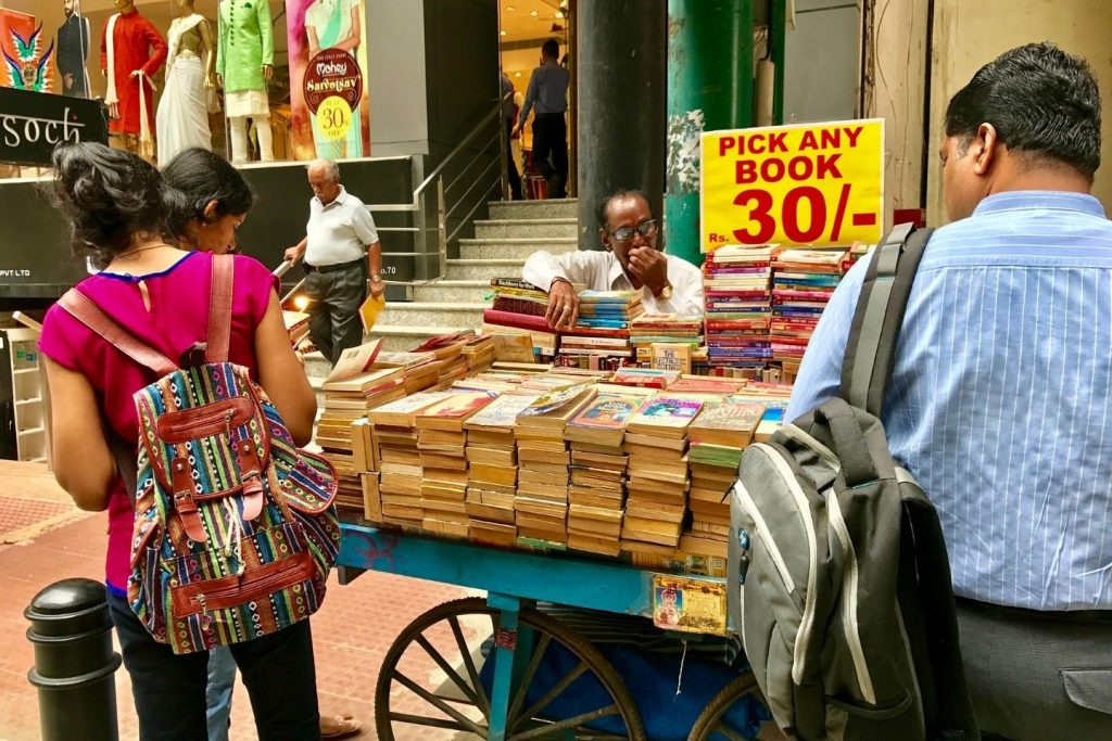 Book Shopping at MG Road Bengaluru - Things to do in Bangalore Alone