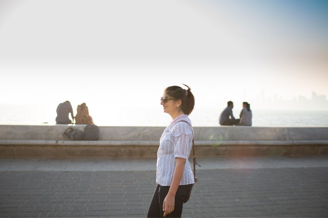 Marine Drive in Mumbai, India