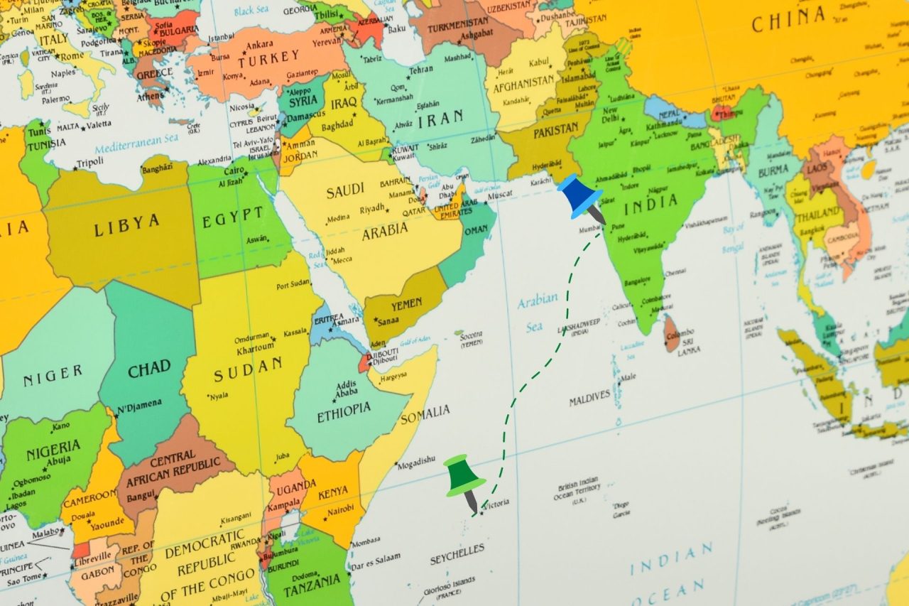 Seychelles Map from India