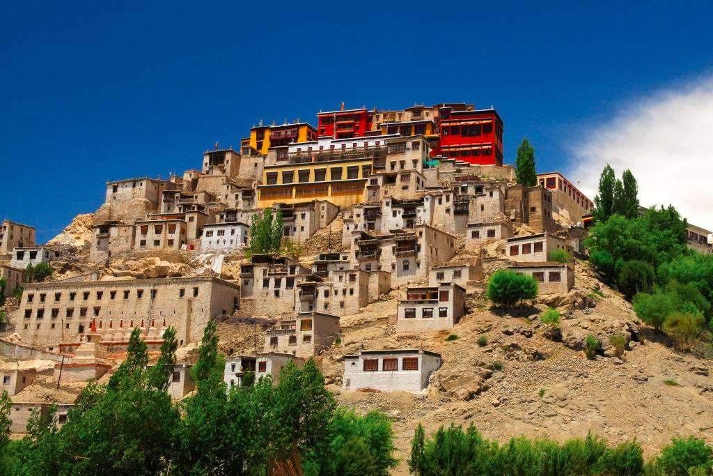 Thiksey Buddhist Monastery, Ladakh, India Tourism